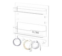 Generico Floating Shelf, Wall Rack, Storage Organizer, Decorative Bedside Mount, Hook Clip System, 9.45x9.06x2.13 inches, for Kitchen Supplies, Bedroom Accessories, Cable Management, Home Display