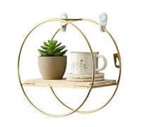 Generico Floating Shelves, Display Stand | Wall-Mounted Hanging Shelf With Metal Bracket, Wooden Organizer Shelf For Bedroom, Bathroom, Kitchen, Office Anda Home Décor