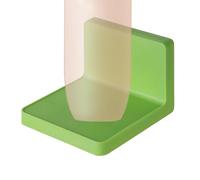 Generico Floating Shelves for Wall - 10x10.5x7.5cm Stick On Shelf | Multifunctional Acrylic Wall Storage Rack - No Drilling Required | Bathroom Kitchen Dorm Cosmetic Organizer | Easy Mount