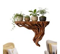 Generico Floating Shelves - Wall Decor | Rustic Tree Root Floating Shelves For Living Room Home Decor Display Book Photo Frame Flower Pot Bedroom Kitchen Office Effortlessly.