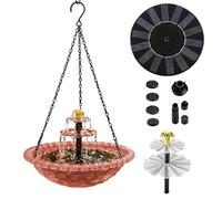 Generico Floating Solar Fountain - Water Pump Aerator, Outdoor Solar Sprinkler with Multiple Patterns, Decorative Garden Bird Bath Accessory, Ideal for Yard Patio Porch Deck Pathway