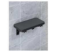 Generico Floating Wall Mounted Drop Leaf Table, Space Saving Foldable Desk for Small Kitchen, Rust Proof Heavy Duty Wood for Home Office, Bedroom(Black,50x20 centimeter)