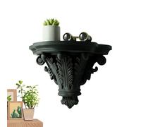 Generico Floating Wall Shelves, Gothic Display Corner Storage, Room Wall Mount Shelves for Flower Pot Book Photo Frame, Home Decor Living Room Office, Apartment Organizer, Stylish Display Rack