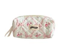 Generico Floral Pencil Case - Portable Soft Pencil Case | Travel Cosmetic Pouch, Floral Multifunctional Stationery Pouch, Girls Waterproof Cosmetic Bag, Soft Makeup Bag For School, Work, Travel