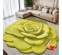 Generico Floral Plush Diatomaceous Earth Floor Mat,3D Visual Flower Shaped Diatom Mud Floor Rugs,3D Flowers Design Flooring Mats Suitable for Bedroom,Kitchen,Bathroom