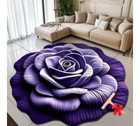 Generico Floral Plush Diatomaceous Earth Floor Mat,3D Visual Flower Shaped Diatom Mud Floor Rugs,3D Flowers Design Flooring Mats Suitable for Bedroom,Kitchen,Bathroom