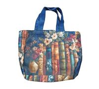 Generico Floral Tote Bag - Book Floral Design Tote Accessory