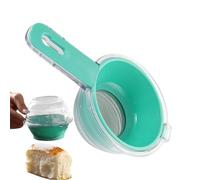 Generico Flour Sifter - Flour Sieve with Measuring Cup | Stainless Steel Fine Mesh Powdered Sugar Shaker Duster | for Baker, Bread, Dough, Pastry, Home Kitchen