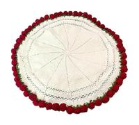 Generico Flower Blanket 43.3in Handmade Romantic Cute Red Rose Bouquet