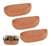 Generico Flower Pot Basket Liners, 3pcs Fabric Window Box Liners Felt Trough Linerś, Replacement for Hanging Vegetable Pots Fence Flower Baskets, Ďurable Breathable, 3 Linërs
