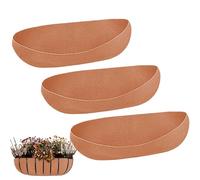 Generico Flower Pot Basket Liners, 3pcs Fabric Window Box Liners Felt Trough Linerś, Replacement for Hanging Vegetable Pots Fence Flower Baskets, Ďurable Breathable, 3 Linërs