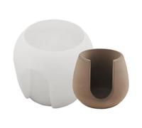 Generico Flower Pot Silicone Mold, 3.54 inch Round Mould for Resin, Plaster, Cement, And Concrete Crafts | Reusable, Easy Release for DIY And Home Decor Projects