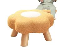 Generico Flower Stool - Polyester Puff Ottoman Seat | Cute Footrest Stool for Indoor Dorm, Bedroom Living Room, Nursery College and Playroom Entryway Sofa