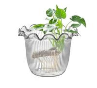 Generico Flowerpot, Dimensioni Adatte Ai Viaggi, 3.15x3.94x5.12 Pollici, Vaso Di Piante D'acqua, Vaso Di Pianta Di Vetro, Uso Versatile, Per Tavoli Da Pranzo O Decorazione Di Librerie