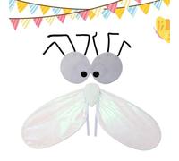 Generico Fly Costume Set - Polyester 74x35cm Fly Wings and 26x13cm Eye