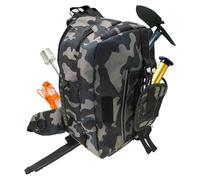 Generico Fly Fishing Sling Pack, Adjustable Hiking Sling Bag, (14.57x9.06x5.12 inches) Multifunctional Tackle Backpack, Water-Resistant Storage Pack, Lightweight Design (Gray, Multiple Pockets)