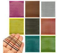 Generico Fly Fishing Synthetic Quills, 8 Sheets Bait Making Materials, 4.84x4.33 Inches, Portable Fly Tying Accessories, Realistic Body Wrap for Fishing Enthusiasts, Anglers