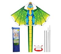 Generico Flying Kite - Polyester 120x210cm | Long Tail Kite, Giant Single Line Ķite, Beginner Friendly Outdoor ḰITE | for Kids Parents Boys Girls Family Outdoor Sports Beach Park Flying Fun