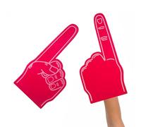 Genérico Foam Finger - Giant Foam Finger | Sports Foam Finger | 18 Inch Sports Fan Foam Finger, Cheerleading Foam Finger, Blank Foam Hand, Cheerleading Props For Sports Events Games School Business