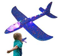 Generico Foam Glider Plane - 48cm LED Light Up, Outdoor Stunt Toy