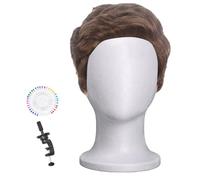 Generico Foam Head, Hair Accessory Display Stand, Mannequin Model Tool, Lightweight Design and Stable Base, for Home Stylists, Makeup Artists, Cosmetology Instructors, Professional Hairstylists