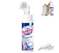 Generico Foam No-Rinse Cleaner - Instantly Brightens & Whitens Shoes, Portable Water Free Dry Cleaning Agent for Shoes, Cleaning Kit for White Shoes, for Suede, Boot, Canvas, PU (1PC)