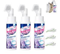 Generico Foam No-Rinse Cleaner - Instantly Brightens & Whitens Shoes, Portable Water Free Dry Cleaning Agent for Shoes, Cleaning Kit for White Shoes, for Suede, Boot, Canvas, PU (3PCS)