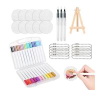 Generico Foam Paint Marker Kit, 24 Color 3D Texture Pens Set, DIY Craft Art Supplies, Fun Foam Effect Drawing Tools, for Preschool Kindergarten Kids Boys Girls Students Creative Learning Activities
