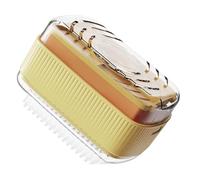 Generico Foaming Soap Box Roller with Bubble Case, Soap Box with Roller, 3 in 1 Multifunctional Cleaning & Storage, Suitable for home bathrooms, kitchens, laundry rooms (Yellow,1pcs)