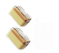 Generico Foaming Soap Box Roller with Bubble Case, Soap Box with Roller, 3 in 1 Multifunctional Cleaning & Storage, Suitable for home bathrooms, kitchens, laundry rooms (Yellow,2pcs)