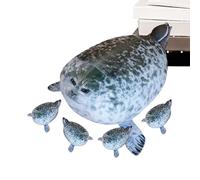 Generico Foca Di Peluche - Cuscino Di Peluche Con Foca Rotonda Da Coccolare Morbida Di - Cuscino Con | Per Bambini Ragazzi Ragazze Cameretta Divano Vacanze Compleanno Natale