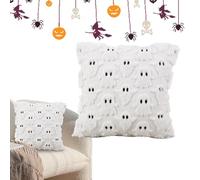 Generico Fodera Per Cuscino Halloween, Copricuscino e Fantasmi 45X45 cm, Decorazioni Autunnali Per Feste Soggiorno Camera da Letto Divano Giorno del Ringraziamento