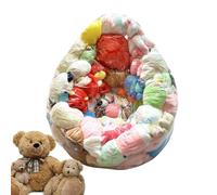 Genérico Fodera per pouf - portaoggetti trasparente per peluche e cuscini - grande seduta per organizzare la casa, la camera da letto, il soggiorno