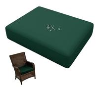 Generico Fodere Impermeabili per Cuscini da Esterno con Cerniera 50x50/60x60 Copricuscini Per Divani Universale,Sostitutivi Copri Seduta Divano per Terrazza da Giardino(Verde scuro,122x46x8cm)