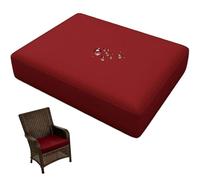 Generico Fodere Impermeabili per Cuscini da Esterno con Cerniera 50x50/60x60 Copricuscini Per Divani Universale,Sostitutivi Copri Seduta Divano per Terrazza da Giardino(Borgogna,122x46x8cm)