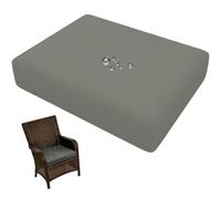 Generico Fodere Impermeabili per Cuscini da Esterno con Cerniera 50x50/60x60 Copricuscini Per Divani Universale,Sostitutivi Copri Seduta Divano per Terrazza da Giardino(grigio chiaro,65x65x10cm)