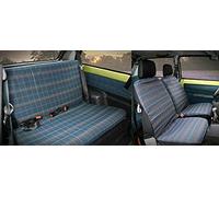 Generico Fodere per sedili i tessuto originale per panda 750 4x4 Coprisedili per auto copri sedile set su misura serie completa anteriore e posteriore AK1520