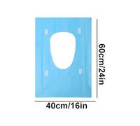 Generico Fogli Coprisedile per Water - 10 Pezzi di Carta Grande da 40x60 cm - Copriwater Portatili,per Viaggio, Servizi Igienici Pubblici, Aereo, Viaggio, Campeggio, Adulti e Bambini