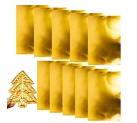 Generico Fogli di Alluminio per Artigianato - 10 Pezzi di Spessore 0,07 Mm Materiali Artistici Morbidi - Fogli di Alluminio per Goffratura su Metallo, | Doppia Faccia per Dipingere Decorazioni per La