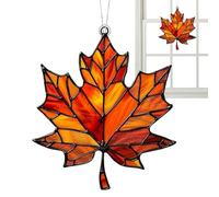 Genérico foglie d'acero, ornamento acrilico foglia d'acero - Decorazione della finestra appesa autunnale - Ornamenti natalizi a foglie, decorazione acrilica per la casa, decorazioni autunnali