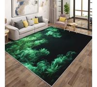 Generico Foglie di Marijuana Verde Tappeto Salotto Pelo Corto Morbido 100x150cm, Tappeto Camera da Letto Foglie di Cannabis Fumo, Tappeti Cucina Bambini Antiscivolo Lavabile in Lavatrice QAZ28