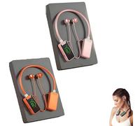 Generico Foihletpath Sports Karaoke Bluetooth Earphones - Come with a Microphone, Wireless Sound Card Earphones Karaoke, New Upgraded Bluetooth Neck-Mounted Earbuds, for Live Streaming, Sports (#B)