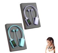 Generico Foihletpath Sports Karaoke Bluetooth Earphones - Come with a Microphone, Wireless Sound Card Earphones Karaoke, New Upgraded Bluetooth Neck-Mounted Earbuds, for Live Streaming, Sports (#D)