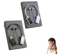 Generico Foihletpath Sports Karaoke Bluetooth Earphones - Come with a Microphone, Wireless Sound Card Earphones Karaoke, New Upgraded Bluetooth Neck-Mounted Earbuds, for Live Streaming, Sports (#E)