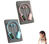 Generico Foihletpath Sports Karaoke Bluetooth Earphones - Come with a Microphone, Wireless Sound Card Earphones Karaoke, New Upgraded Bluetooth Neck-Mounted Earbuds, for Live Streaming, Sports (#A)