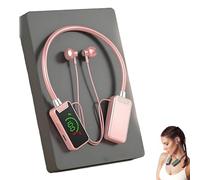 Generico Foihletpath Sports Karaoke Bluetooth Earphones - Come with a Microphone, Wireless Sound Card Earphones Karaoke, New Upgraded Bluetooth Neck-Mounted Earbuds, for Live Streaming, Sports (Pink)