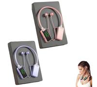 Generico Foihletpath Sports Karaoke Bluetooth Earphones - Come with a Microphone, Wireless Sound Card Earphones Karaoke, New Upgraded Bluetooth Neck-Mounted Earbuds, for Live Streaming, Sports (#G)