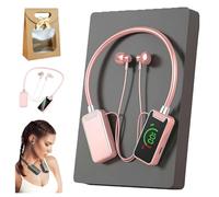 Generico Foihletpath Sports Karaoke Bluetooth Earphones - Wireless Neckband Headset with Built-in Sound Card, Waterproof Mic for Live Streaming & Workouts(Pink)