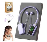 Generico Foihletpath Sports Karaoke Bluetooth Earphones - Wireless Neckband Headset with Built-in Sound Card, Waterproof Mic for Live Streaming & Workouts(Purple)