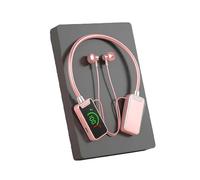 Generico Foihletpath Sports Karaoke Bluetooth Earphones, Wireless Sound Card Live Broadcasting And Audio Editing Earphones,Bluetooth Neck-Hanging Earbud Headset, Live Broadcasting Audio Earbud (Pink)